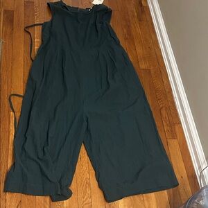 Chic Forest Green Sleeveless Jumpsuit